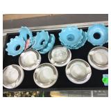 TRAY OF FUKAGAWA ASHTRAYS & MORE TRAY OF FUKAGAWA ASHTRAYS & MORE
