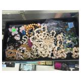 TRAY LOT OF COSTUME JEWELRY TRAY LOT OF COSTUME JEWELRY