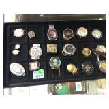 TRAY LOT OF WATCH FACES & MORE TRAY LOT OF WATCH FACES & MORE