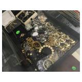 TRAY LOT OF COSTUME JEWELRY TRAY LOT OF COSTUME JEWELRY