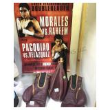 BOXING GLOVES, BAG, & 4 BOXING POSTERS BOXING GLOVES, BAG, & 4 BOXING POSTERS