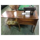 VINTAGE KENMORE SEWING MACHINE IN CABINET VINTAGE KENMORE SEWING MACHINE IN CABINET