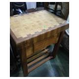 SHEPARDS BUTCHER BLOCK WITH DRAWER SHEPARDS BUTCHER BLOCK WITH DRAWER