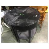 PAIR OF STANLEY HALF MOON HALL TABLES PAIR OF STANLEY HALF MOON HALL TABLES