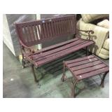 METAL & WOOD PARK BENCH & STOOL METAL & WOOD PARK BENCH & STOOL