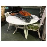 BENTWOOD PATIO TABLE WITH 2 MATCHING CHAIRS BENTWOOD PATIO TABLE WITH 2 MATCHING CHAIRS