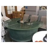 OUTDOOR GRATE TOP BAR & 3 MATCHING CHAIRS OUTDOOR GRATE TOP BAR & 3 MATCHING CHAIRS