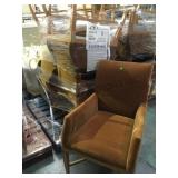 BROWN VELVET ARMCHAIR FROM 5 STAR HOTEL, 4XMONEY BROWN VELVET ARMCHAIR FROM 5 STAR HOTEL, 4XMONEY