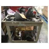 CART OF OUTDOOR LIGHT FIXTURES & FU DOG, CART OF OUTDOOR LIGHT FIXTURES & FU DOG,