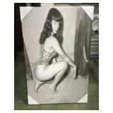 3'RD SHELF, 6 BETTIE PAGE POSTER BOARDS 3'RD SHELF, 6 BETTIE PAGE POSTER BOARDS