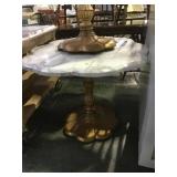 METAL BASE, MARBLE TOP ROUND OCCASIONAL TABLE METAL BASE, MARBLE TOP ROUND OCCASIONAL TABLE