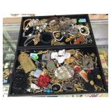 2 TRAYS OF COSTUME JEWELRY 2 TRAYS OF COSTUME JEWELRY