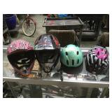 2 MOTOCROSS & 2 BICYCLE HELMETS 2 MOTOCROSS & 2 BICYCLE HELMETS