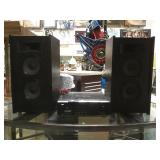 RCA SURROUND SOUND RECEIVER, 2 SPEAKER BOXES RCA SURROUND SOUND RECEIVER, 2 SPEAKER BOXES