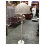 FLOOR STANDING WICKER LAMP FLOOR STANDING WICKER LAMP