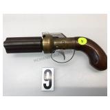 BLACK POWDER PISTOL 4 SHOT PEPPERBOX #04152P BLACK POWDER PISTOL 4 SHOT PEPPERBOX #04152P