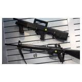 PAIR OF PLASTIC /RUBBER PROP GUNS M16 &