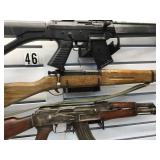 3 PROP GUNS INCLUDING AK4 REPLICA  ANTIQUE RIFLE