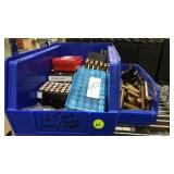 2 BLUE BINS OF MISC BLANKS. 2 BLUE BINS OF MISC BLANKS.