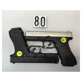 PAIR OF BBM METAL PROP PISTOL 1-BLACK / 1-CHROME PAIR OF BBM METAL PROP PISTOL 1-BLACK / 1-CHROME