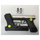 PAIR OF BBM METAL PROP PISTOL 1-BLACK / 1-CHROME