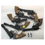 LOT OF 6 PLASTIC PROP GUNS LOT OF 6 PLASTIC PROP GUNS
