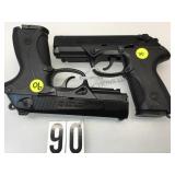 PAIR OF BRUNI MODEL P4 METAL PROP PISTOLS