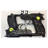 PAIR OF METAL PROP P38 PISTOLS