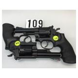 PAIR OF PLASTIC PROP REVOLVERS PAIR OF PLASTIC PROP REVOLVERS