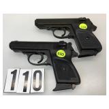 PAIR OF VOLTRAN MAJOR METAL PROP PISTOLS PAIR OF VOLTRAN MAJOR METAL PROP PISTOLS
