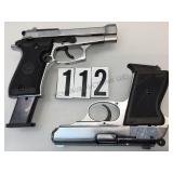 PAIR OF VOLTRAN METAL PROP PISTOLS MODEL 99 PAIR OF VOLTRAN METAL PROP PISTOLS MODEL 99