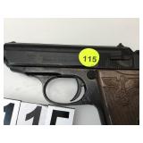METAL PROP GERMANY POLICE PISTOL SWASTIKA GRIP METAL PROP GERMANY POLICE PISTOL SWASTIKA GRIP