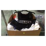 BOX LOT OF LAW ENFORCEMENT BALLISTIC VETS