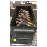 AMMO CAN APPROX 85 ROUNDS BANDOLIER 50 CAL