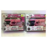 PAIR OF CROSMAN WILDCATS CO2 PINK PISTOLS PAIR OF CROSMAN WILDCATS CO2 PINK PISTOLS