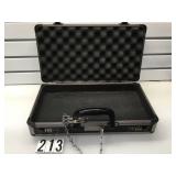 GUN CASE WITH HANDCUFF CHAIN