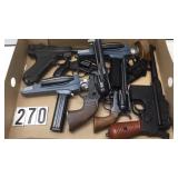 LOT OF MISC PLASTIC PROP & TOY GUNS