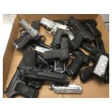 LARGE OF LOT RUBBER AND PLASTIC PROP PISTOL