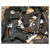 LARGE OF LOT RUBBER AND PLASTIC PROP PISTOLS