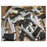 LARGE OF LOT RUBBER AND PLASTIC PROP PISTOLS LARGE OF LOT RUBBER AND PLASTIC PROP PISTOLS