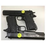 PAIR OF METAL PROP 1911 PISTOLS (AS IS)