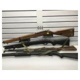 LOT OF 4 PROP GUNS - WOOD AND RUBBER