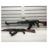 PAIR OF RUBBER AK-47 PROP RIFLES PAIR OF RUBBER AK-47 PROP RIFLES