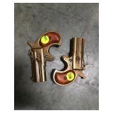 PAIR OF METAL DARRINGER PISTOL PAIR OF METAL DARRINGER PISTOL