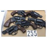 LOT OF 6 RUBBER PROP REVOLVERS LOT OF 6 RUBBER PROP REVOLVERS
