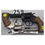 PAIR OF MAGNUM 38 METAL PROP REVOLVERS