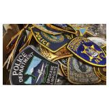 Large lot of Police patches from various counties Large lot of Police patches from various counties
