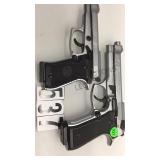 PAIR OF METAL VOLTRAN BLANK PISTOLS - MODELS 92