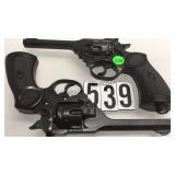 PAIR OF METAL PROP BREAK-ACTION REVOLVERS PAIR OF METAL PROP BREAK-ACTION REVOLVERS