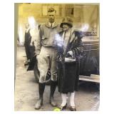 RARE ORIGINAL PHOTO OF CHARLES LINDBERGH & MOTHER